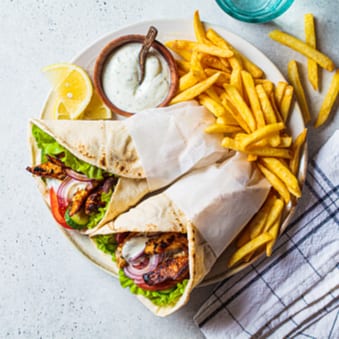 Gyro Chicken Sandwich.