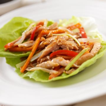 Chicken Stir Fry Wrap.